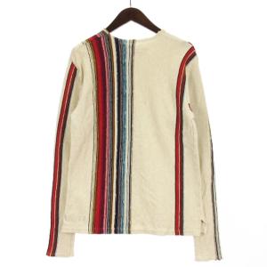 KAPITAL KIRO HIRATA ストライプ ニット セーター コットン ベージュ系 M AA
