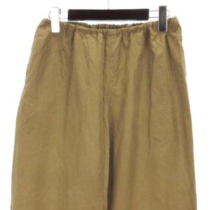 JURGEN LEHL イージー パンツ シルク混 ブラウン系 L