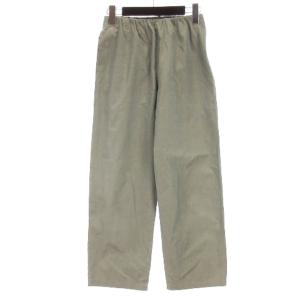 サイドジップ イージー パンツ コットン グレー M