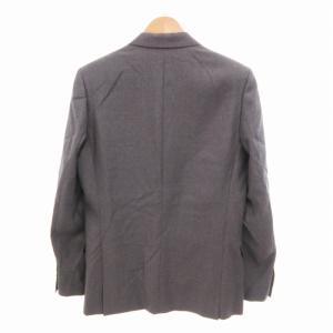 LITHIUM HOMME テーラードジャケット 総裏 シングル ウール モヘヤ混 48 グレー