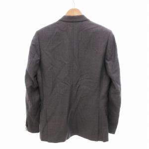 LITHIUM HOMME 美品 テーラードジャケット 総裏 シングル ウール モヘヤ混 50 グレー
