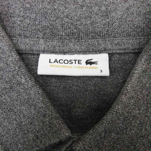 LACOSTE ラシックフィット ポロシャツ 半袖 3 グレー 250218E GY03