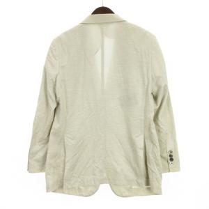 Aquascutum リネン シルク混 テーラードジャケット ライトベージュ系 250218E GY03