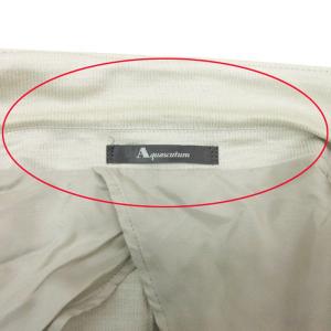 Aquascutum リネン シルク混 テーラードジャケット ライトベージュ系 250218E GY03