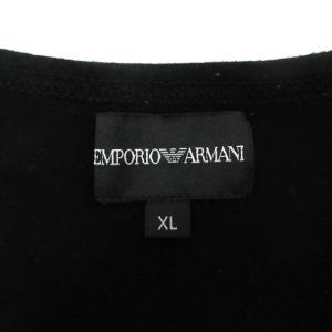 EMPORIO ARMANI Tシャツ 半袖 Vネック ブラック XL 250225E GY03