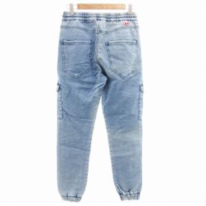 DIESEL D-URSY デニムスウェット ジョグジーンズ ジョガーパンツ ロゴ W25 インディゴブルー GY03