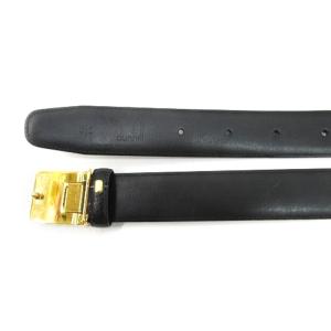 dunhill レザーベルト バックル ブラック 250307E GY03