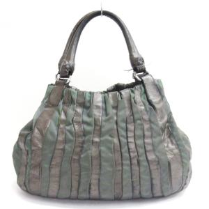 PRADA クリムソン ハンドバッグ カーキ系