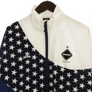 F.C.Real Bristol STAND COLLAR STAR JACKET 星柄 スタンドカラー ジャケット ジップアップ FCRB-210037 ネイビー