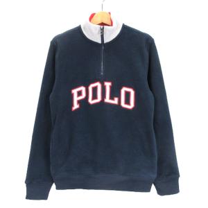 フリース トレーナー ロゴ ネイビー L 250228E