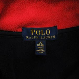 POLO RALPH LAUREN フリース トレーナー ロゴ ネイビー L 250228E