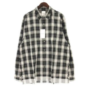 LINE CHECK シャツ UE-240031 ブラック 4