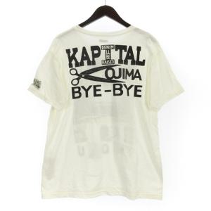 KAPITAL Tシャツ 半袖 プリント 3 ホワイト 250327E