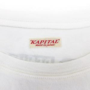 KAPITAL Tシャツ 半袖 プリント 3 ホワイト 250327E