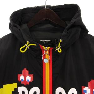 DSQUARED2 ×パックマン 23AW ウィンドブレーカー S71AN0501 ブラック L
