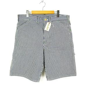 SC51842 パンツ 11oz. ハーフ ヒッコリー ストライプ デニム ボタンフライ ネイビー 白 36