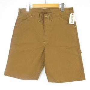 SC51843 13oz.BROWN DUCK WORK SHORTS ショート ハーフ パンツ ブラウン 茶 34