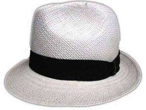 パナマ ハット 中折れ 帽子 リボン ナチュラル 58