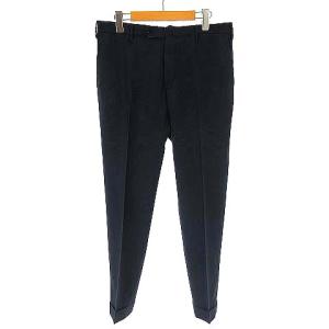 SUPER 100's 002X1 1NT035 スラックス パンツ ストレート ネイビー 紺 50