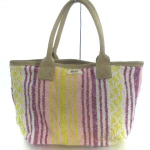 トート バック ハンド ツイード ストライプ スエード キャンバス マルチカラー かばん カバン 鞄