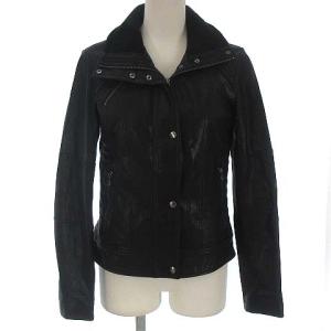 ゴートスキン レザー ジャケット ブラック