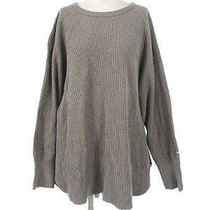 20SS ラフィーヘヴィー サーマル プルオーバー カットソー ロングテール 長袖 グレージュ