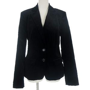 HUGO BOSS パンツ スーツ セットアップ 上下 ベロア 2B テーラード ジャケット スラックス パンツ 総裏 ノーベント ブラック