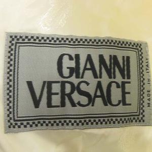 GIANNI VERSACE ジャケット スタンドカラー ジップアップ ホワイト 白 54