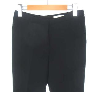 HUGO BOSS 白タグ Tonida スラックス パンツ センタープレス ロング ストレート 裾ジップ ブラック 36