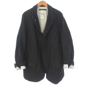 Paul Harnden Shoemakers Men's Blazer Jacket ウール リネン ブレザー ジャケット テーラード チャコールブラウン