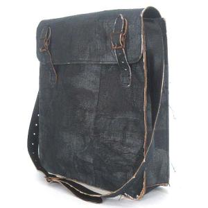 Paul Harnden Shoemakers ヴィンテージ ニュースペーパー  ショルダー バッグ ブラック 黒