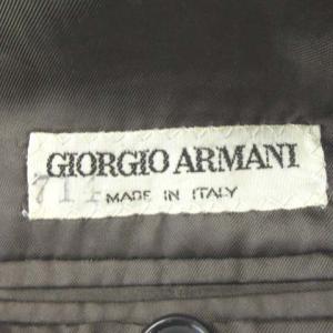 GIORGIO ARMANI 2B テーラード ジャケット ブレザー ウール 総裏 グレー 48 