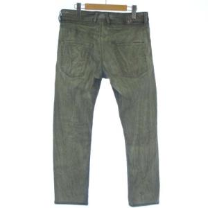 DIESEL ヴィンテージ加工スリムテーパードデニムパンツ カーキ