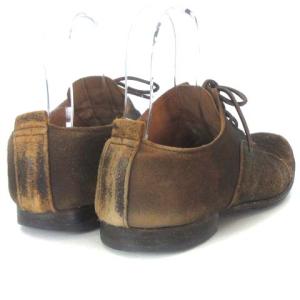 Paul Harnden Shoemakers スエード レザー シューズ レースアップ ストレートチップ ブラウン 茶 28.0cm