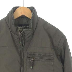ARMANI JEANS ジャケット ミリタリー 中綿 キルティング カーキ XS 46