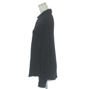 FENDI ヴィンテージ ニット シャツ 長袖 ウール ブラック 40 ECR3