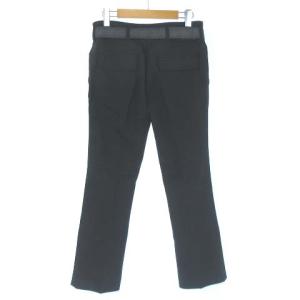PRADA SPORT スラックス パンツ ウール センタープレス ベルト付き グレー 38 