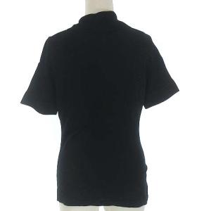 Salvatore Ferragamo グログランニットポロシャツ ブラック