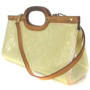 LOUIS VUITTON モノグラム ヴェルニ ロクスバリー ドライブ クリーム M91374