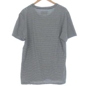 Martin Margiela 10 16SS Tシャツ カットソー ボーダー コットン 半袖 ブラック ホワイト 黒 白 L