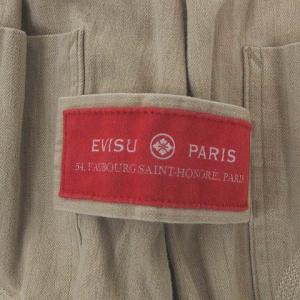 EVISU PARIS パリス 道楽 カーゴ ショート パンツ ショーツ ハーフ プリント ベージュ L