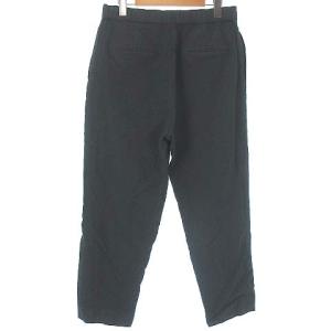 ATON 21SS wool linen easy tapered pants 06 ブラック