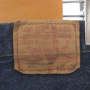 Levi's 501 ボタン裏653 デニム パンツ ジーンズ ストレート ボタンフライ インディゴ ブルー 青 W34 L36