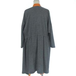 Diagram GRACE CONTINENTAL 16AW スカーフプリントロングニットカーディガン グレー