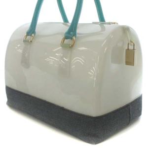 FURLA キャンディ ミニボストンバッグ オフホワイト