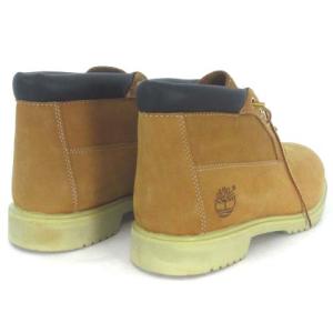 Timberland 美品 50061 ウォータープルーフ チャッカ ブーツ ウィートヌバック レザー ブラウン 茶 10W 28.0 シューズ
