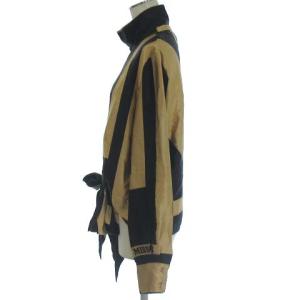 MISSONI シルク シャツ プルオーバー ハイネック ロゴ 総柄 絹100% 長袖 ベージュ ブラック 黒 42 L