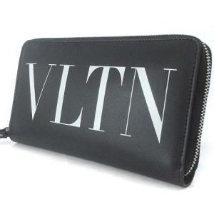 21SS 新作 ラウンドジップ ロング ウォレット ラウンドジップファスナー 長財布 ロゴ プリント ブラック 黒