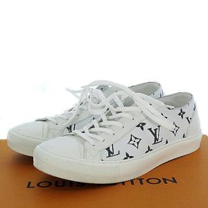 2021SS タトゥーライン スニーカー モノグラム RU PVC 8 ホワイト 1A8KHO