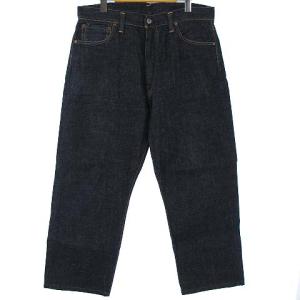 EVISU NO.2 2002 Dowluck 道楽 ロゴ カモメ プリント デニム パンツ ジーンズ ストレート セルビッチ 虎耳 インディゴ